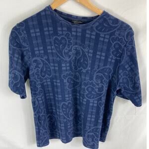 Topshop Paisley Print Knit Tshirt Size 8